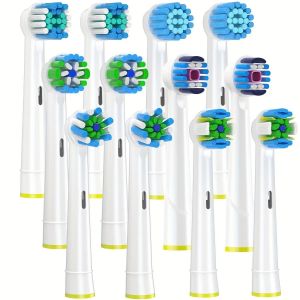 Paquet De 4 Têtes De Brosse À Dents Compatibles Avec La Plupart Des Brosses À Dents Électriques Oral B,Paquet De 4 Têtes De Brosse À Dents De Rechange,Blanc.12pack-White - Neuf
