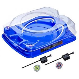 Beyblade X Set de combat Descente-choc avec ar&egrave;ne Beystadium, 2 toupies et 2 lanceurs, d&egrave;s 8 ans - Neuf