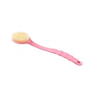 (Rose Serviette & Boue) De Douche De Poche Brosse A Long Manche De Bain Brosse De Massage Brosse Pour Peau Seche Doux Et Confortable Exfoliant Retour Epurateurs - 14 Pouces - Neuf