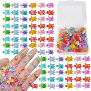 Mevronisshop-200 Pi&egrave;ces Mini Tortue Lumineuse En R&eacute;sine Mini Figurine Tortue Lumineuse Cr&eacute;atures Marines Pour D&eacute;coration De Paysage Miniature Coque De T&eacute;l&eacute;phone Bureau Jardin Et Aquarium - Neuf