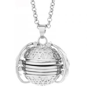 Collier Medaillon Photo En Forme D'ailes Multicouche, Pendentif Photo Personnalise A La Mode - Neuf