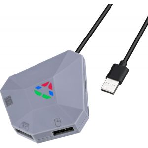 Kalanka-Adaptateur Convertisseur Souris Et Clavier Pour Xbox One/S/X/Xbox Series S/X/Switch/Ps4/Ps3/Pc,Incompatible Avec Switch2, Plug And Play Avec Indicateurs Led/Ports Usb/Type-C - Neuf