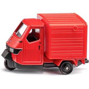 KAJGL-1583,Piaggio Ape 50,Voiture Jouet,Métal/Plastique,Rouge,Attelage De Remorque,Hayon Ouvrable - Neuf