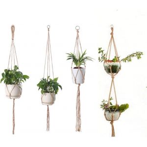 Suspension Plante Macramé-Pot Suspendu pour Plantes,suspension Plutôt Que la Corde de Chanvre - Neuf