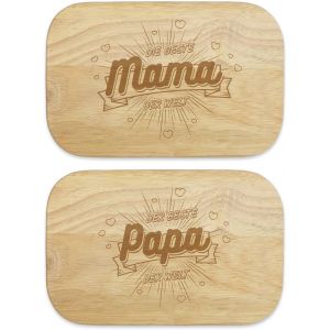 Senior-Planchette Pour Petit-D&eacute;jeuner Beste Mama Und Papa (Set)[L1950] - Neuf