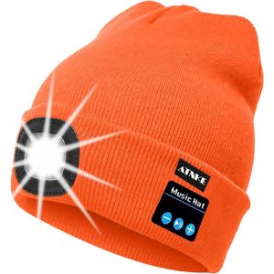 Led Bluetooth Bonnet Lumineux, Rechargeable Usb Rechargeable Musical Running Chapeau Ultra Lumineux 4 Led Lampe &Eacute;tanche Utilisation Lumi&egrave;re Pour Ski Randonn&eacute;e Camping V&eacute;lo - Neuf