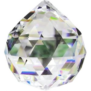 Mevronisshop-Clair Boule De Prisme De Cristal Facettes Boule De Cristal 60mm K9 Suspendus Boules De Prisme &Agrave; Facettes Pour D&eacute;coration De Maison Jardin Mariage - Neuf