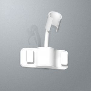 Blanc 360° Porte-Pomme De Douche Réglable Auto-Adhésif De Douche Support De La Tête De Bâti De Mur De Salle De Bain Crochet Universel Accessoires De Bain - Neuf