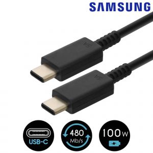 180cm - Original 5A C&acirc;ble Chargeur USB-C vers USB-C, Charge Rapide Cordon Fil Pour Samsung 45W Tablette Galaxy Tab S10 S10+ Ultra FE Fe+ Plus / S24 S24+ S25 S25+ Ultra - Neuf