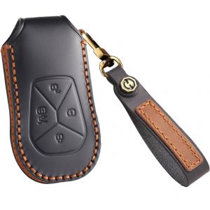 Étui de clé de voiture en cuir adapté pour Xiaopeng pour Xpeng P5 P7 G3 G6 G9 G3i 2019-2023 Protection Étui porte-clés.[H385] - Neuf