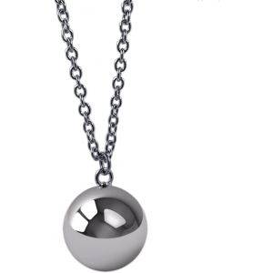 Kales-Dp Design V2 Chaîne Avec Pendentif Appeleur D'anges Bola Mexicain De Grossesse Argenté 2,2 Cm Longueur Chaîne 126 Cm,Argent Sterling - Neuf