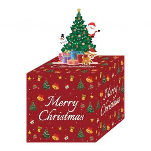 Argent de noël de la Boîte avec Arrachement de la Carte et 30 Transparente Portefeuilles Ref: 9673 - Neuf