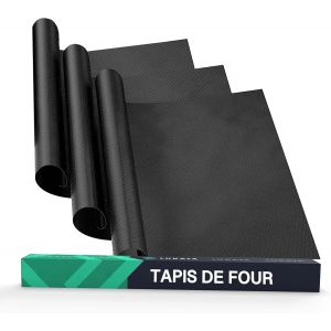 AYUHR-Revêtement de Four Grand Format Résistant (Lot de 3) - Revêtements de Four en Téflon pour le Fond du Four à Gaz, Électrique et à Convection - Tapis Réutilisables et Antiadhésifs - Sans BPA - Neuf