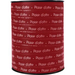 Une Bobine De Ruban Plaisir D'offrir - 250 M X 10 Mm - Rouge - Ruban Décoratif Cadeau, Diy, Emballage Cadeau - Neuf