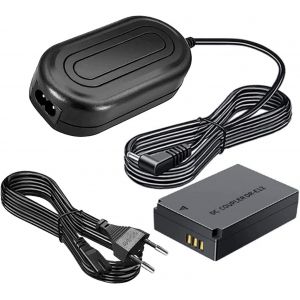 ACK-E12 Bloc d'alimentation DR-E12 DC coupleur LP-E12 Kit de Batterie factice pour appareils Photo Canon EOS M10,EOS M50,EOS M50 Mark II,EOS M100,EOS M200,EOS M,EOS M2,Kiss M - Neuf