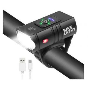 Lampe De Vélo,Lampe Frontale De Vélo Rechargeable Usb 2000 Lumens Lumière Avant De Vélo Super Lumineuse - Neuf