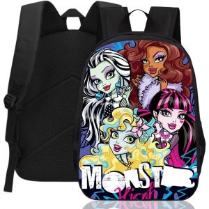 Sac À Dos Fille Monster,Imprimé 3d Sac À Dos Dessin Animé,Sac Ecole Maternelle Personnalisé Sac Voyage Cartoon Cartable Pour Enfants École Ou Voyage (40 X 30 X 13 Cm) - Neuf