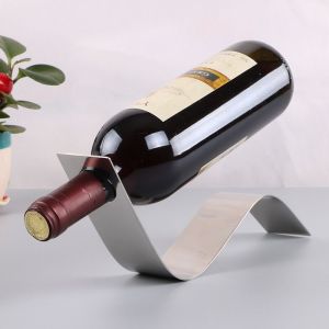 Porte-Bouteilles De Vin En Acier Inoxydable, Porte-Bouteilles De Vin, Porte-Bouteilles De Vin, Casier À Vin En Métal, Porte-Bouteilles De Vin, Décoration De Bar - Neuf