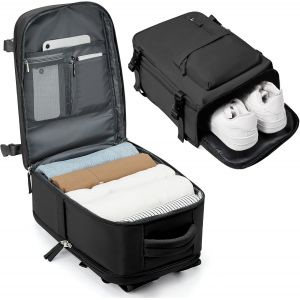 LETNERNY-Sac À Dos Sous Vide Avec Pompe Ryanair 40X20X25 Sac À Main Extensible Sac À Vide De Compression Portable Sac À Dos De Voyage Étanche Avec Système De Compression Scellé - Neuf