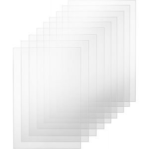 YEMAESRE-15 Pièces Plaque Plexiglass 1Mm, 300X200Mm Plexiglass Transparent Feuilles Acryliques, Plexiglass En Acrylique Transparent Pour Verre Du Cadre Photo L'Affichage Des Projets Peinture - Neuf