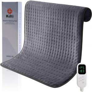 Coussin Chauffant, 80 &times; 60 Cm, Coussin Chauffant &Eacute;lectrique Avec Arr&ecirc;t Automatique Et 6 Niveaux De Temp&eacute;rature, Pour Dos, &Eacute;paule, Ventre, Cou, Lavable En Machine - Neuf