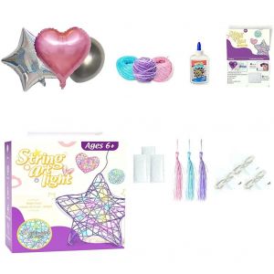 Kit D'art De La Corde 3d - Bricolage En Forme De Coeur Et Lanterne &Eacute;toile Pour Les Filles - Neuf