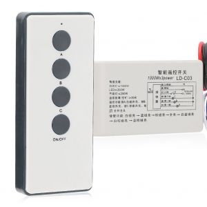 Interrupteur de telecommande intelligent a 3 voies, emetteur-recepteur numerique sans fil 220 V - Neuf