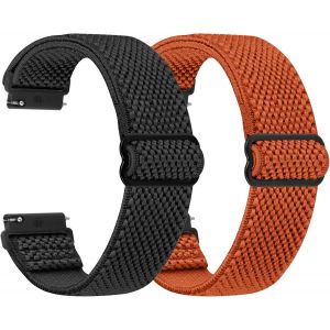 Bracelets De Montre Élastiques 16 Mm 18 Mm-Bracelet Avec Fermeture Rapide-En Nylon Extensible-Bracelet De Rechange Respirant Pour Homme Et Femme.[U1824] - Neuf