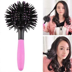 3d Bombe Curl Brosse À Cheveux 360 Rond Coiffant Brosse À Cheveux Brushing Démêlant Brosse À Cheveux Salon Rond Cheveux Curling Bigoudi Pour Cheveux Humides Et Secs - Neuf