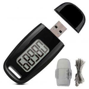 Compteur De Pas Simple, Podom&egrave;tre 3d De Marche Avec Batterie Rechargeable, Tracker De Fitness Pr&eacute;cis, Podom&egrave;tre Num&eacute;rique, Jp Noir - Neuf