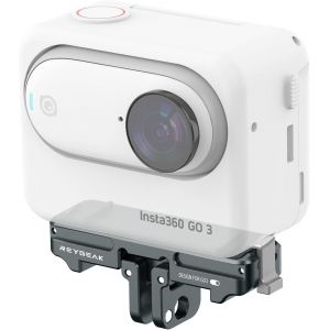 Support Adaptateur En Alliage D'aluminium Pour Insta360 Go 3 Adaptateur &Agrave; D&eacute;gagement Rapide Pour Cam&eacute;ra D'action Avec Adaptateur De Connexion-Accessoires Go 3,Tr&eacute;pied Connectable,Vlogging - Neuf