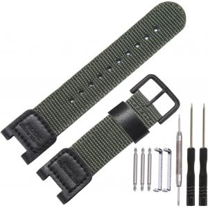 Kal-Bracelet En Cuir En Tissu Compatible Avec Casio Sgw-100 Gw-3000b Gw-3500b Pas-400b Montre De Sport Pour Homme En Nylon - Neuf