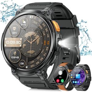 Montre Connectée Homme Avec Appels Bluetooth Et Écran Hd 1.85"",Ip68 Étanche Et Batterie 730mah Smartwatch Avec 120 Modes Sportifs/Fréquence Cardiaque/Spo2/Sommeil Moniteur Pour Android Ios (Noir) - Neuf