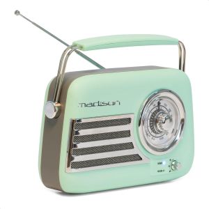 - Freesound-Vr40P - Radio Vintage De 30W Sur Batterie Longue Autonomie Avec Bluetooth, Usb Et Fm - Rose - Neuf