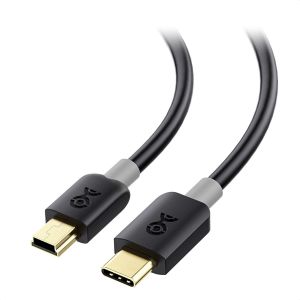 APT-Cable USB C vers Mini USB (Câble Mini USB vers USB C) 0,3m en noir - Neuf