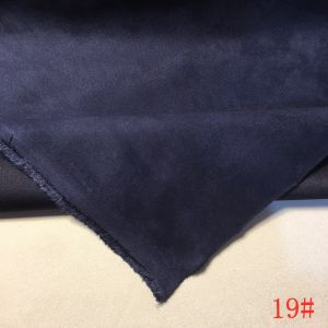 Tissu En Daim De Cryptage Polyester,Housse De Canapé En Peau De Daim Cinq Satinées,Housse De Siège De Voiture,Rideau À Rabat En Fourrure,Tissu À Coudre Pour - Type [Deep Navy Blue-19]-100cm X 150cm - Neuf