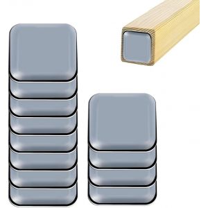 12 Pi&egrave;ces Patins Pour Meubles T&eacute;flon Auto-Adh&eacute;sifs 40x40 Mm Carr&eacute; Ptfe Prot&egrave;gent Efficacement D&eacute;placer Patins Pieds De Table Patins Autocollants Pour Chaises Sols Tapis Meubles Lourds - Neuf