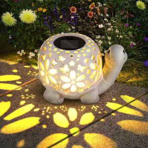 Lanterne Solaire En Forme De Tortue Pour Ext&eacute;rieur, Figurine Solaire De Jardin En Forme De Tortue, D&eacute;coration De Jardin Pour L'ext&eacute;rieur, Balcon, Cour, Terrasse, D&eacute;coration De Tortue De - Neuf