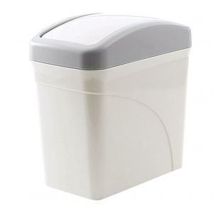 Hjlian Mini Poubelle Blanche Pour La Maison, Le Bureau, La Salle De Bain, Le Bureau, La Table - Neuf