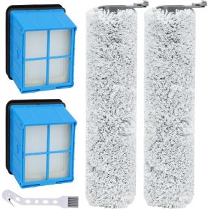 3912N Brosse Filtre Kit D'Accessoires Pour Bissell Crosswave Omniforce & Omnifind Aspirateur 3912N, 4006, 4007, 4008, 4046F Pièces Détachées, Ersatz Zum Teil # 4046, 2 Brosses + 2 [SSE7112283] - Neuf