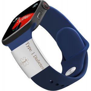 Kal-Type 1 Diabète Alerte Médicale Tag Y4313 Blanc Bracelet Id Tag - Neuf