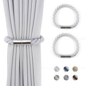 pièces Blanc magnétique rideau connexion rideau clip corde rideau Ho - Neuf