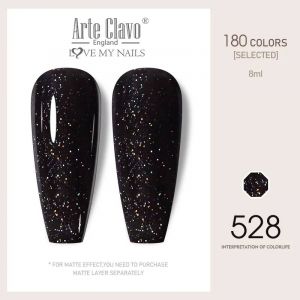 Arte Clavo 8ml Rouge Rose Couleur Tpo-Free Vernis &Agrave; Ongles Gel Lak Tremper Les Ongles Paillettes Uv Hybride Gel Laque Base Sup&eacute;rieure Gel Vernis.528. - Neuf