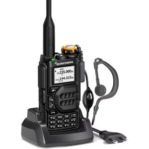 Talkie-Walkie Professionnel Uv-K5 Radio,200 Canaux Ctcss/Dcs Talkie-Walkie Professionnel Avec &Eacute;couteur,&Eacute;metteur-R&eacute;cepteur Longue Port&eacute;e Adapt&eacute;s Pour Activit&eacute;s De Plein Air,Cyclisme, - Neuf