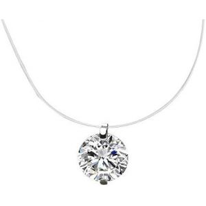 Pendentif Perle Colliers Femme Nylon Invisible Collier Fil Transparent Bijoux Simples Et &Eacute;l&eacute;gants Pour Femme - Neuf