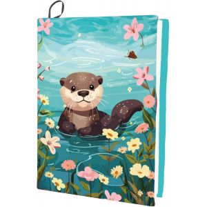 Eryi-Couverture De Livre Extensible Drôle De Loutre Fleur Lavable Réutilisable Tissu En Nylon Élastique Couvertures De Livre Protecteur 9.4x15.7 Pouce Pour Couverture Rigide Livres De Poche - Neuf