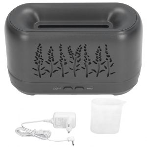 Hjlian Diffuseur D'huiles Essentielles A Faible Bruit, Capacite De 200 Ml, Chargement Usb, Humidificateur En Bois Noir Pour La Maison Et Le Bureau, Prise 100-240 V Eu - Neuf