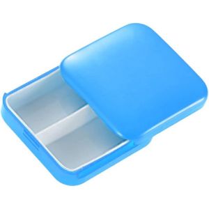 Bleu Boîte De Pilules, Portable Pilule-Fort, Mini Plastique Boîte De Pilules, De Comprimés Boîte Pour Le Stockage Des Vitamines, Médicaments, Etc. - Neuf