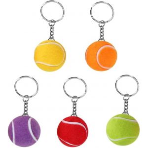 Kal-Porte-Clés Balle De Tennis,10 Pièces Créatif Porte-Clés Balle De Tennis Peluche Balle De Tennis Pendentif Porte-Clés Convient Aux Amateurs De Tennis, Fêtes - Neuf