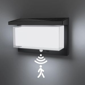 Lampe Solaire Exterieur Detecteur De Movement, Lampe Murale Ext&eacute;rieure, Led Applique Exterieure Ip65 Etanche, Decoration Exterieur Applique Pour Balcon, Rue, Garage, Terrasse Couloir, Jardin (A) - Neuf